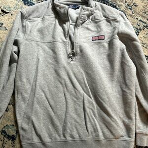 Vineyard Vines Gray Zip Up Sweater Classic Style